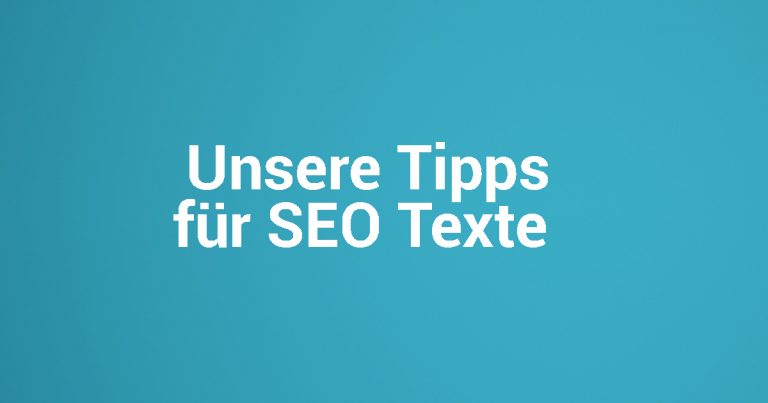 SEO Texte & Textauszeichnung