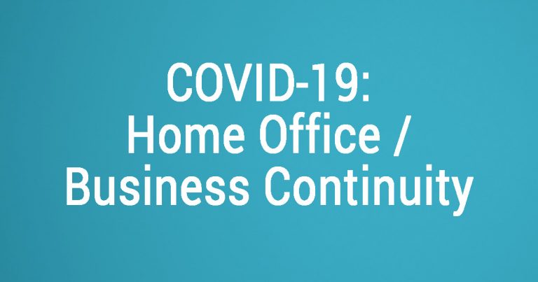 COVID-19: Business Continuity